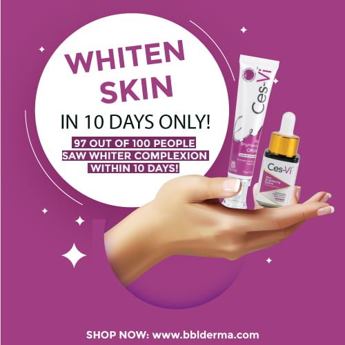 Ces-Vi skin brightening serum &amp; cream combo