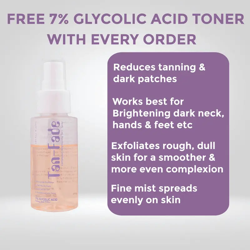 Sunproof Sunscreen With Free 7% Glycolic Acid Toner